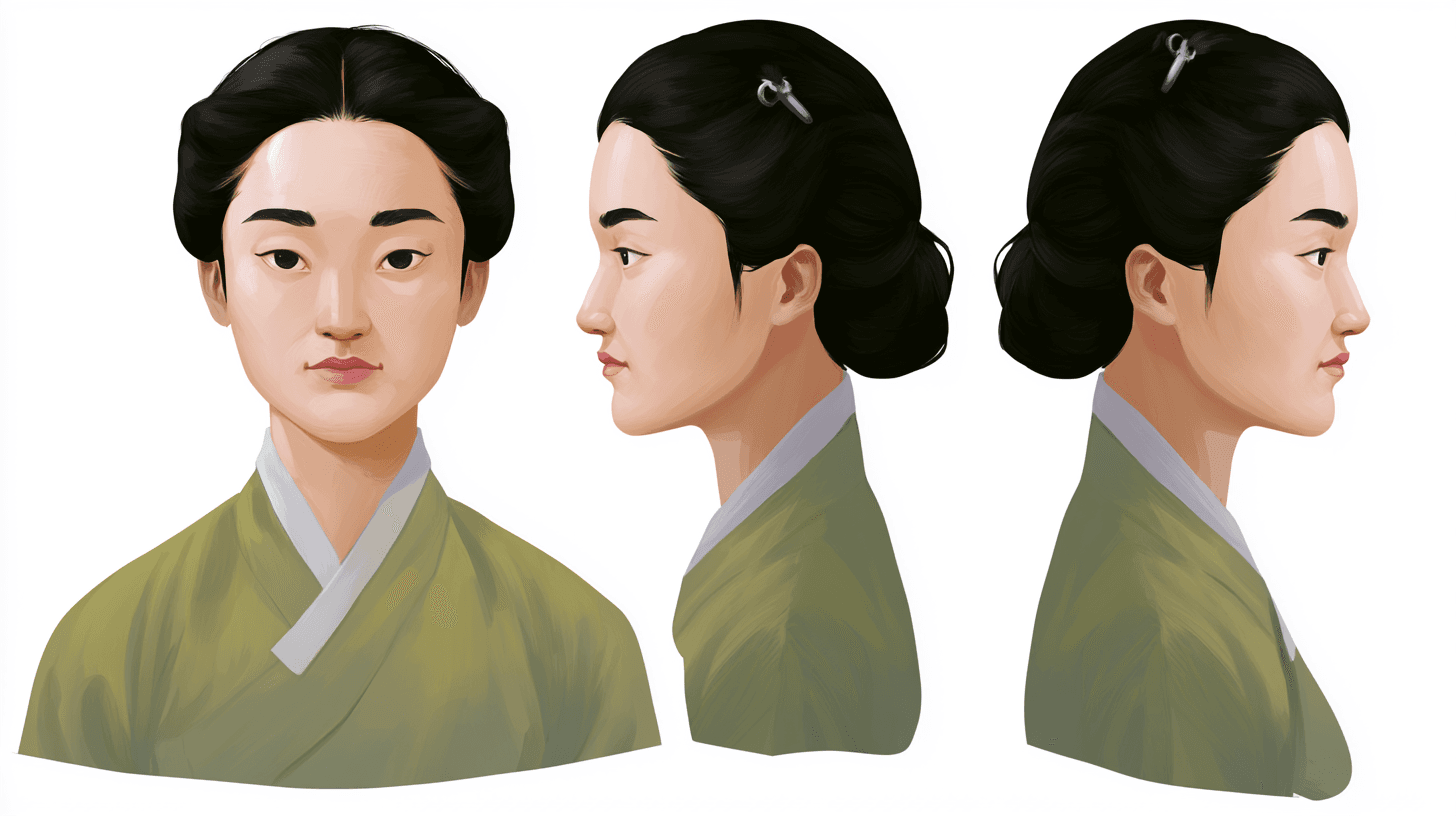 ภาพพอร์ตเทรตหญิงในชุดกิโมโน