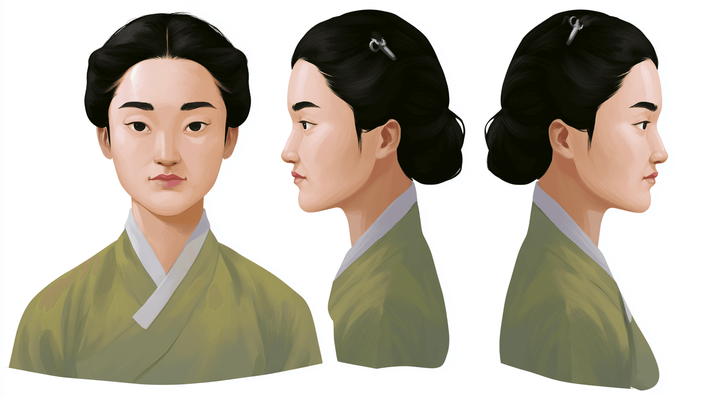 ภาพพอร์ตเทรตหญิงในชุดกิโมโน
