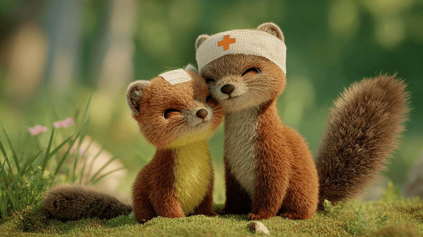 น้องนกฮูกน่ารักในป่า
