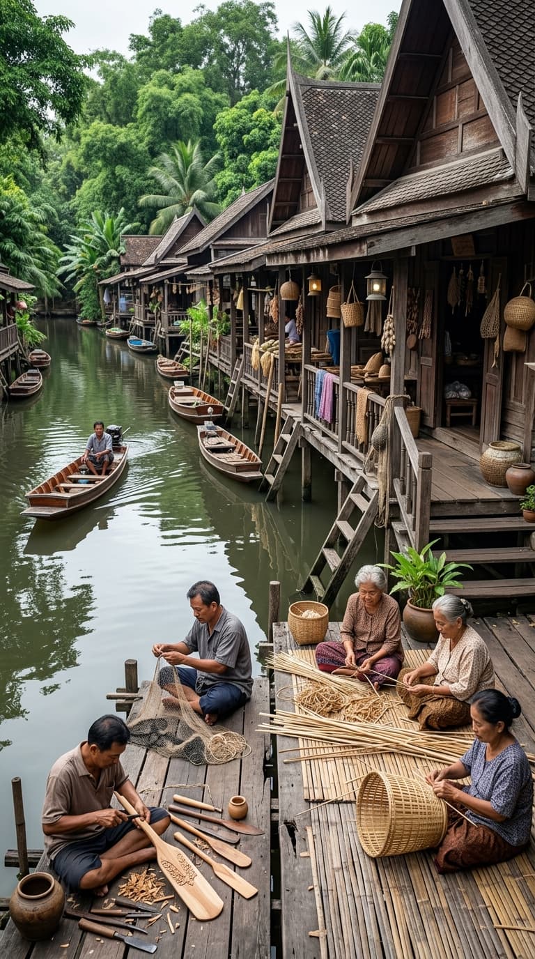 วิถีชีวิตชาวบ้านริมแม่น้ำ