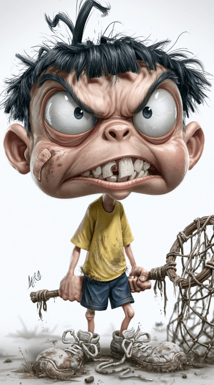การ์ตูนเด็กขี้โมโหที่น่าจดจำ