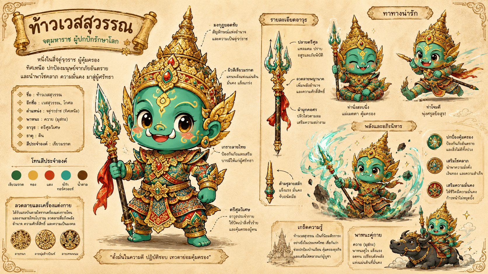 การออกแบบตัวละครเทพเจ้าในสไตล์การ์ตูน