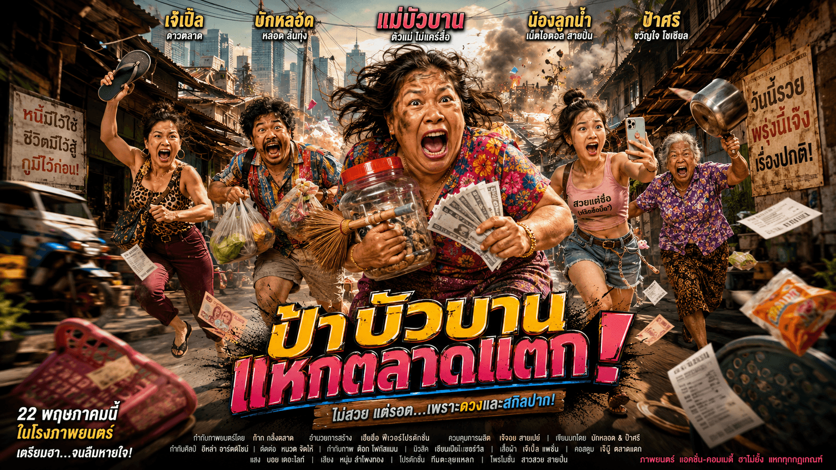 ป้าข้าวบ้าน แหกตลาดแตก! สุดฮา