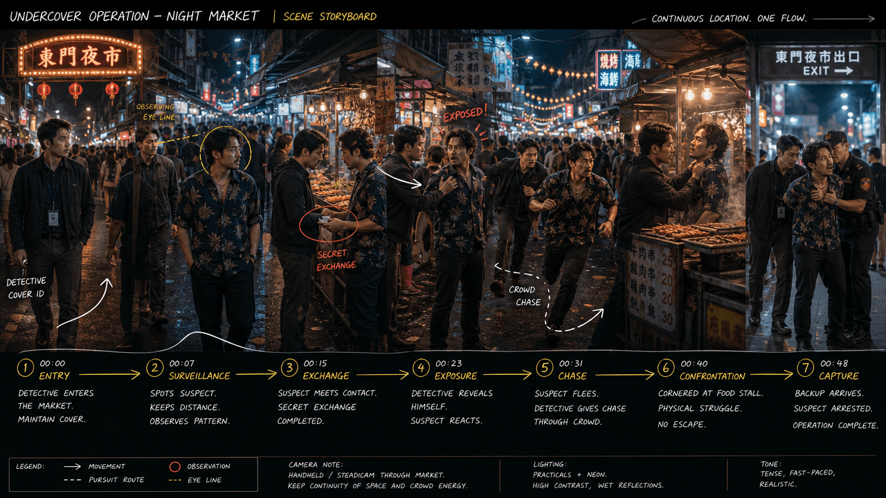 การปฏิบัติการลับที่ตลาดกลางคืน